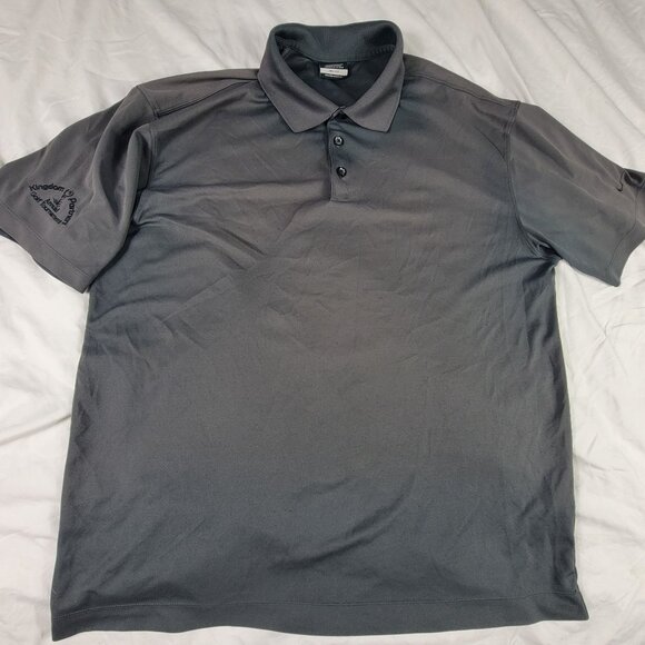 Nike Golf Polo XL Gray Short Sleeve Kingdom Partners Annual Golf Tournament - Picture 1 of 9